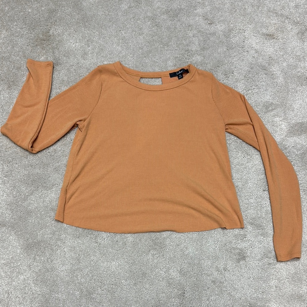 Women's orange Long Sleeve Top